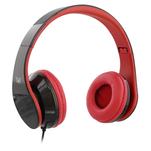 STREAM wired headset 3.5mm jack red
