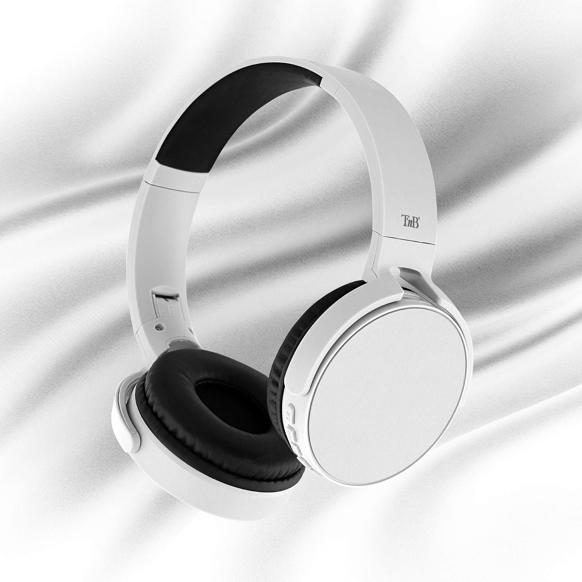T'nB SINGLE 2 Headphones | White Wireless Bluetooth Headphones