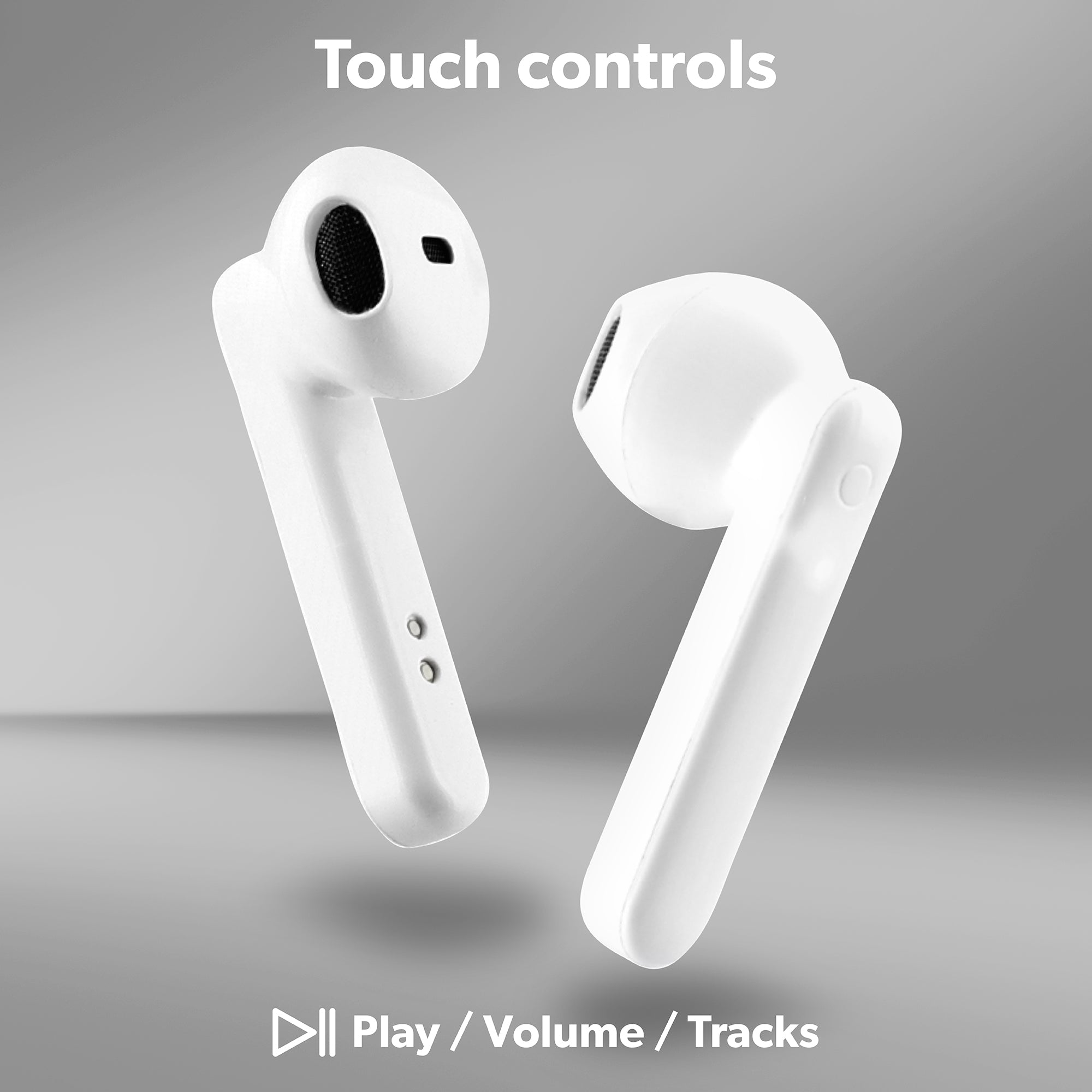 TWS SHINY White Wireless Headphones