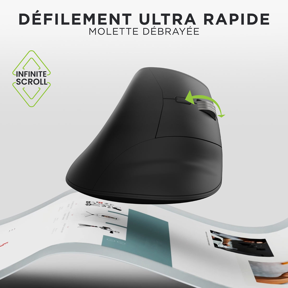 ERGO INFINITE Vertical Rechargeable Wireless Mouse