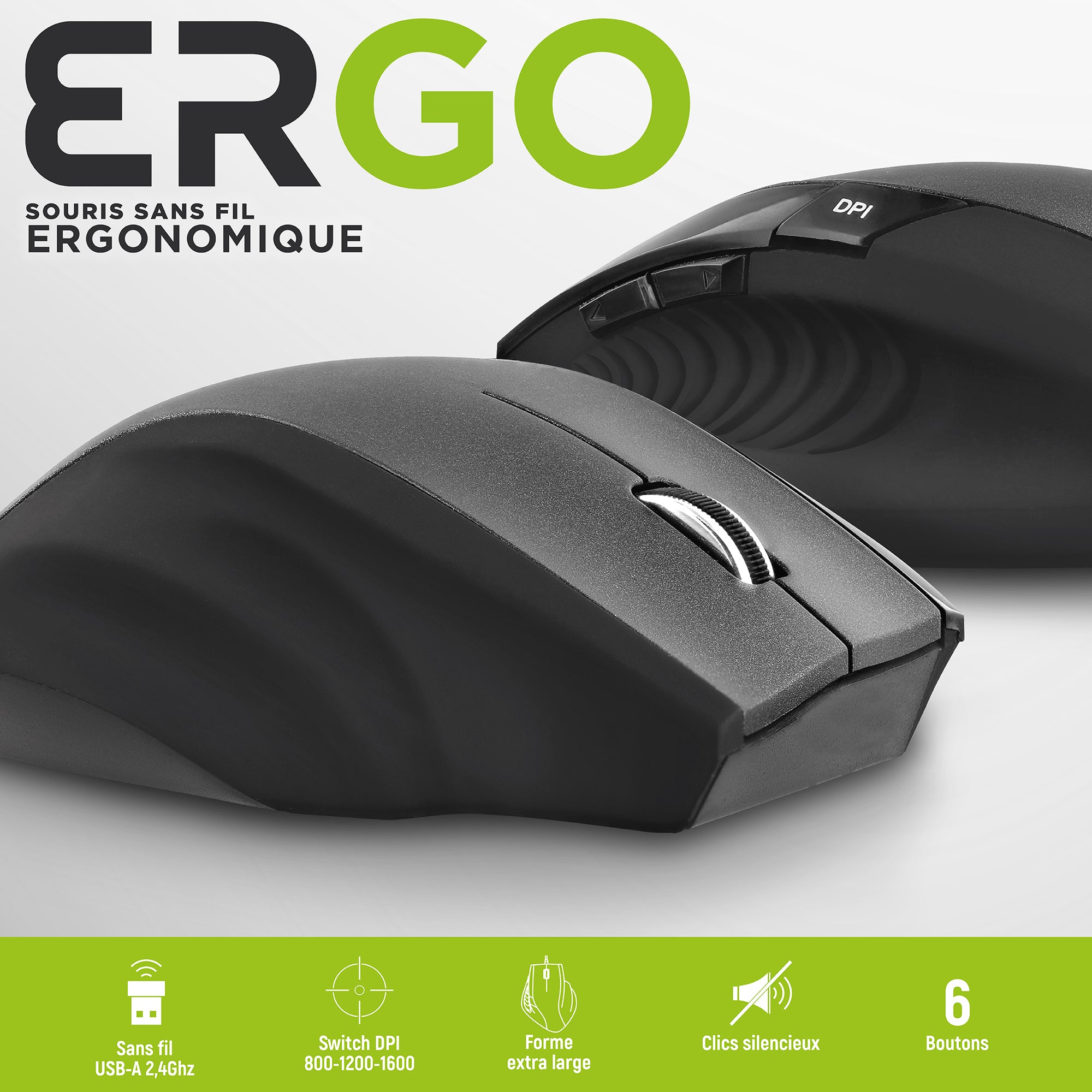 Souris Optique Sans Fil Tweety - Design Drapeau Britannique, 1000 DPI, Connexion USB 2.4 GHz - Lot Avec Piles