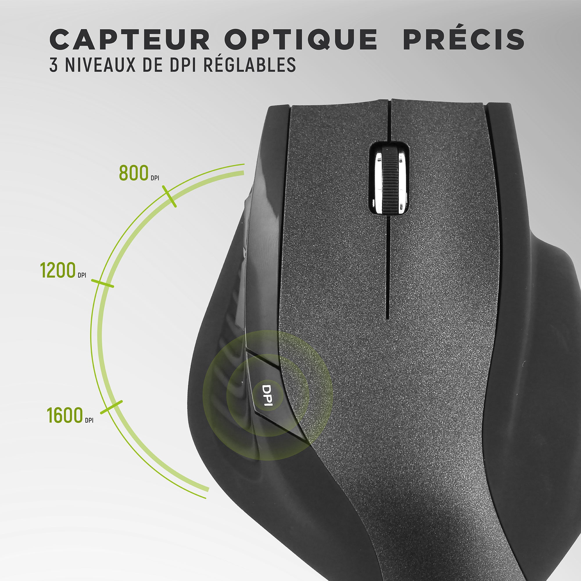 Souris ergonomique verticale sans fil