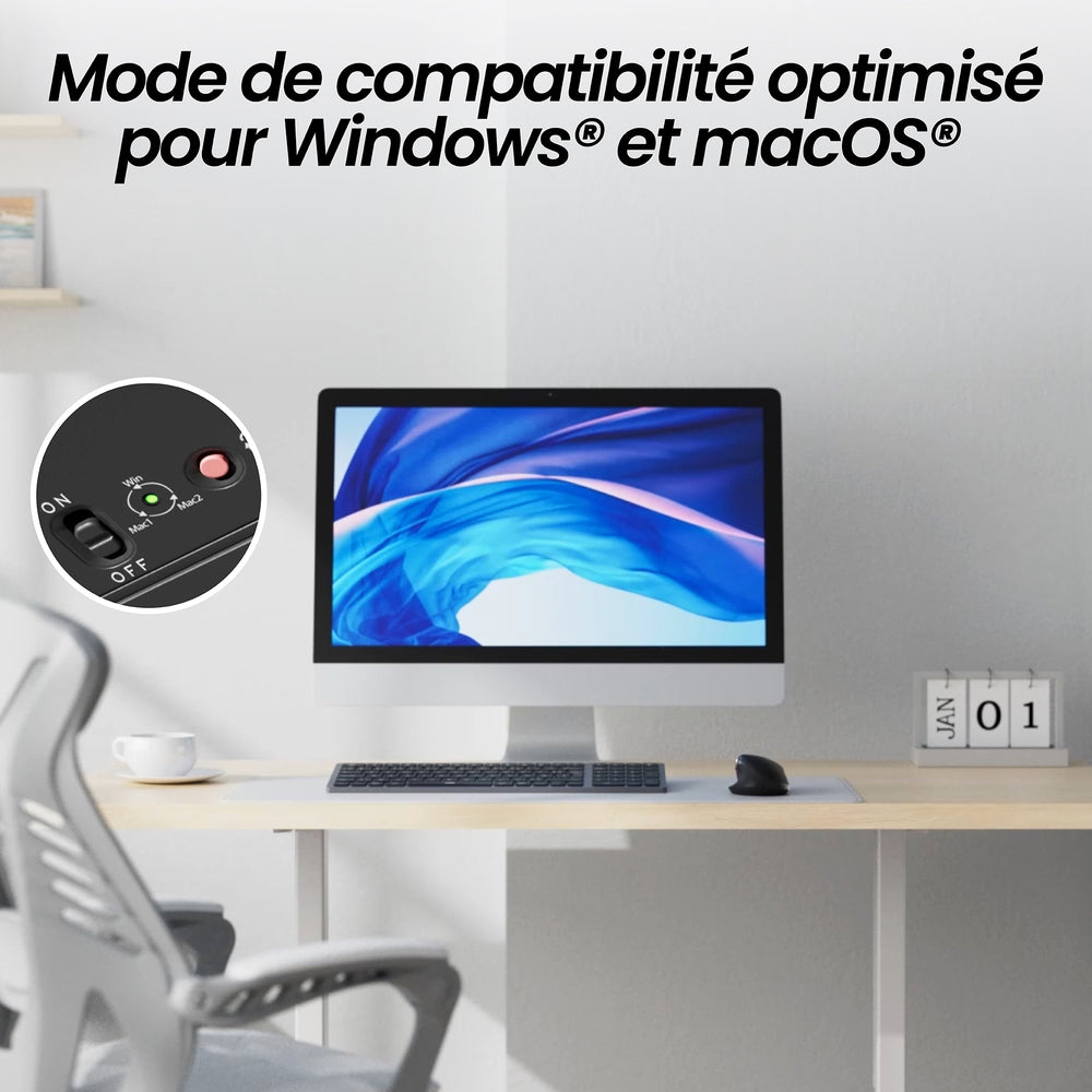 Rechargeable wireless mouse with detachable scroll wheel